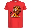 Дитяча футболка Левеня Червоний фото