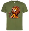 Мужская футболка Левеня Оливковый фото