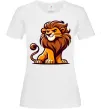 Жіноча футболка Левеня Білий фото