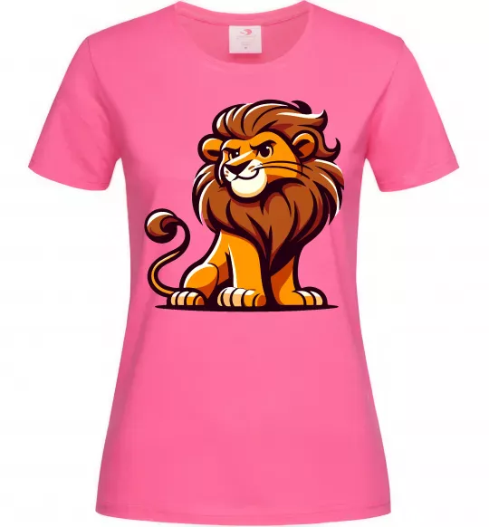 Жіноча футболка Левеня Яскраво-рожевий фото