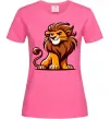 Жіноча футболка Левеня Яскраво-рожевий фото