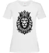 Жіноча футболка Лев з короною Білий фото