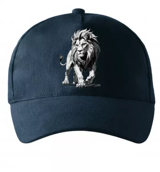 Кепка Лев ескіз Темно-синий фото