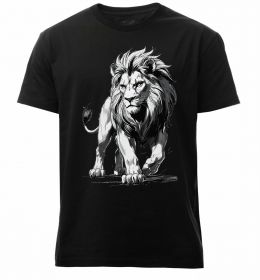 Мужская премиум футболка Лев ескіз