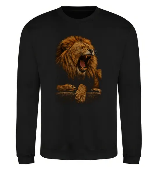 Свитшот Lion roar Черный фото