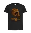 Дитяча футболка Lion roar Чорний фото