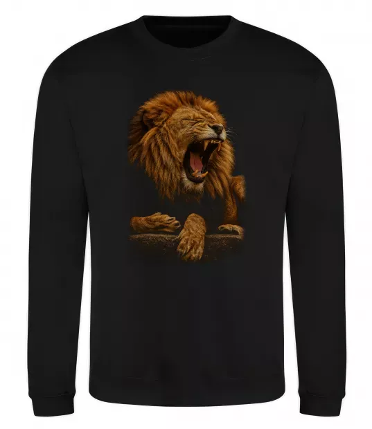 Свитшот Lion roar Черный фото
