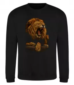 Свитшот Lion roar Черный фото
