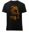 Чоловіча преміум футболка Lion roar Чорний фото