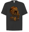 Футболка Оверсайз Lion roar Черный фото