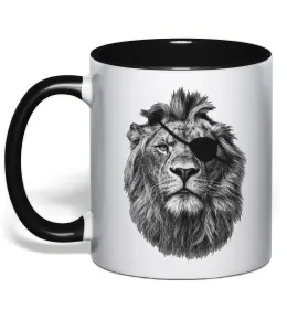 Чашка с цветной ручкой