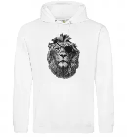 Мужская толстовка (худи) Lion wh Черный фото