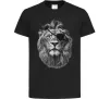 Детская футболка Лев в пов'язці Черный фото