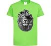Детская футболка Лев в пов'язці Лаймовый фото