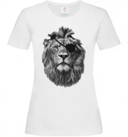 Женская футболка Lion bright Белый фото