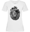 Жіноча футболка Лев в пов'язці Білий фото