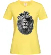Жіноча футболка Лев в пов'язці Лимонний фото