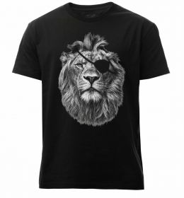 Мужская премиум футболка Лев в пов'язці