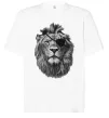 Футболка Оверсайз Лев в пов'язці Белый фото