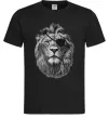 Чоловіча футболка Лев в пов'язці Чорний фото