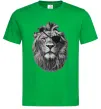 Чоловіча футболка Лев в пов'язці Зелений фото