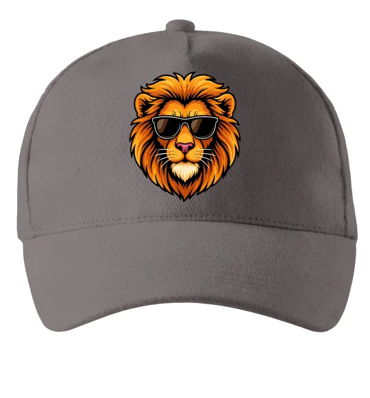 Кепка Крутий лев Серый фото