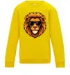 Дитячий світшот Крутий лев Сонячно жовтий фото