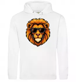 Мужская толстовка (худи) Lion wh Черный фото