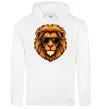 Жіноча толстовка (худі) Крутий лев Білий фото