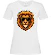 Жіноча футболка Крутий лев Білий Жіноча футболка Крутий лев Білий фото