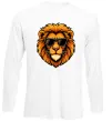 Лонгслів Крутий лев Білий фото