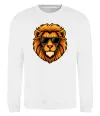 Свитшот Крутий лев Белый фото