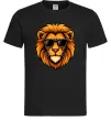 Мужская футболка Крутий лев Черный фото