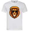 Мужская футболка Крутий лев Белый фото