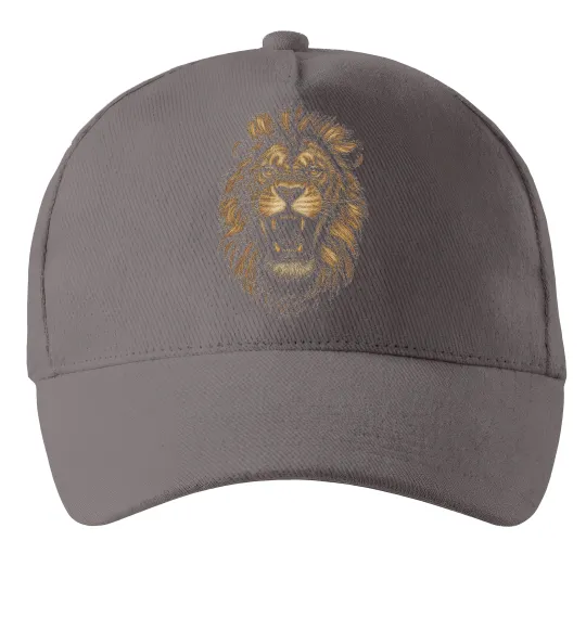 Кепка Голова лева Серый фото