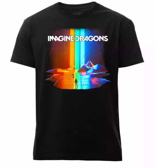 Мужская премиум футболка Imagine Dragons Черный фото