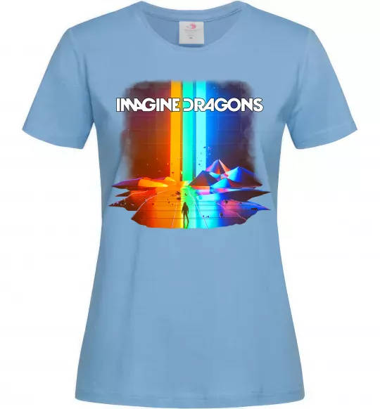 Женская футболка Imagine Dragons Голубой фото