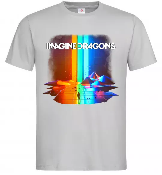 Мужская футболка Imagine Dragons Серый фото