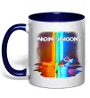 Чашка с цветной ручкой Imagine Dragons Глубокий темно-синий фото
