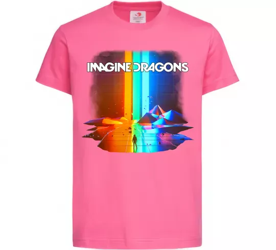 Детская футболка Imagine Dragons Ярко-розовый фото