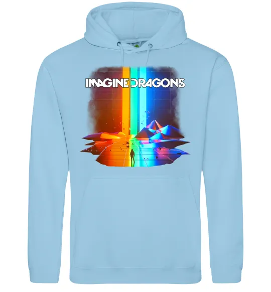 Женская толстовка (худи) Imagine Dragons Голубой фото