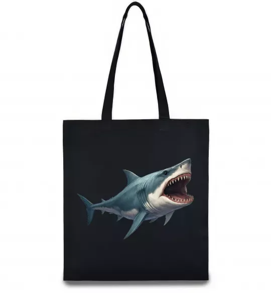 Эко-сумка Велика акула Черный фото