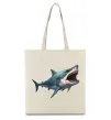 Эко-сумка Велика акула Бежевый фото