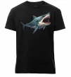 Мужская премиум футболка Велика акула Черный фото