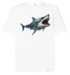 Футболка Оверсайз Велика акула Білий фото