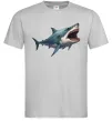 Мужская футболка Велика акула Серый фото