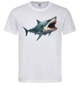 Мужская футболка Велика акула Белый фото