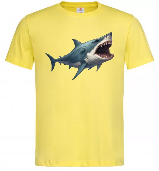 Мужская футболка Велика акула Лимонный фото