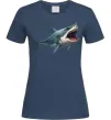 Жіноча футболка Велика акула Темно-синій фото