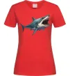 Жіноча футболка Велика акула Червоний фото